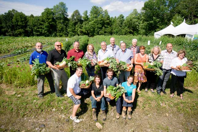 Les premières récoltes du projet d’agriculture communautaire dans la MRC d’Argenteuil. ©Gracieuseté MRC d’Argenteuil