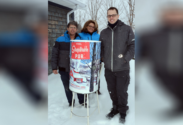 Johane Goulet, Christian Gouin et leur fils Jean-Bastien. Crédit photos : Yves Charlebois