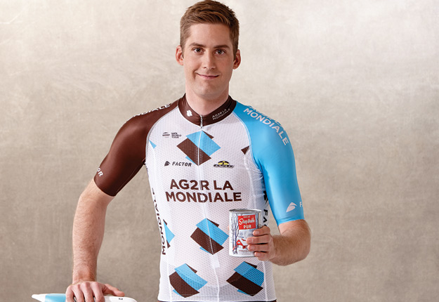 Hugo Houle, cycliste professionnel, devient le nouvel ambassadeur des Produits de l’érable. Crédit photo : Gracieuseté de la FPAQ