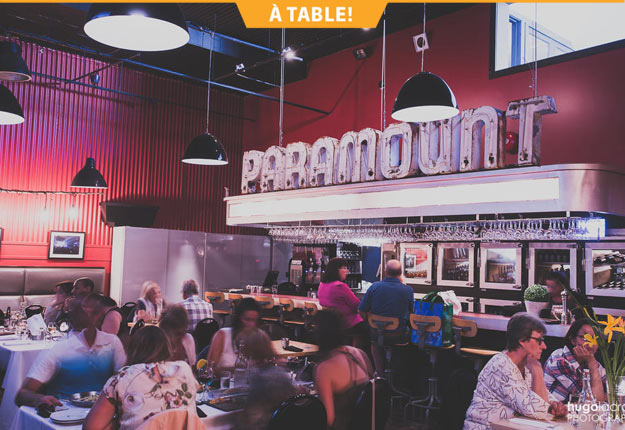 Pour un lunch, un 5 à 7 entre amis, une rencontre d’affaires ou un dîner en tête à tête, le bistro Paramount est idéal.