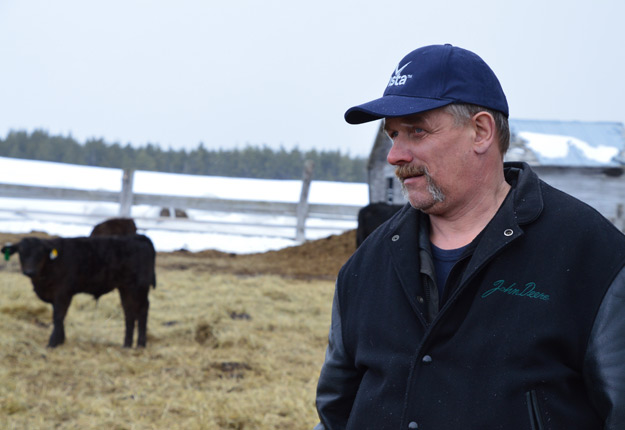 Le président du Syndicat des producteurs de bovins de la région de l’Abitibi-Témiscamingue, Stanislas Gachet. Crédit photo : Émélie Rivard-Boudreau