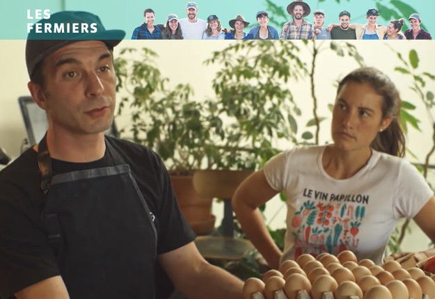 Chaque semaine, trois plateaux d’œufs biologiques sont livrés au chef Adrien Renaud, du Labo culinaire. Crédit photo : Unis TV