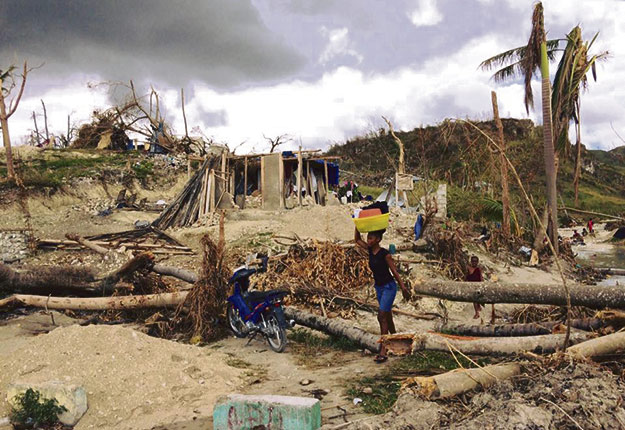 Le passage de l’ouragan Matthew en octobre 2016 a ravagé le grenier d’Haïti, dans le sud du pays. Crédit photo : Josianne Desjardins / TCN