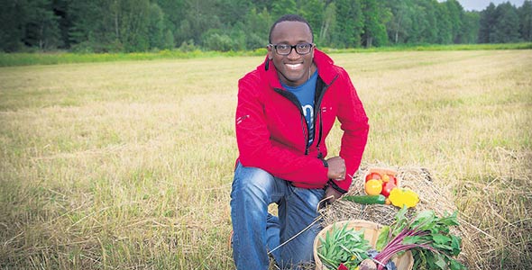  Les Jardins d’Edem. Edem Amegbo, originaire du Togo, produit des okras, de la corète potagère et de l’amarante, en plus d’une trentaine de sortes de légumes dans ses jardins maraîchers biologiques, à East Farnham.