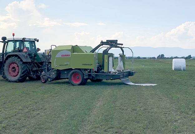 Les deux producteurs laitiers de L’Isle-aux-Grues ont obtenu des récoltes misérables de foin. Crédit photo : Denis Bernier