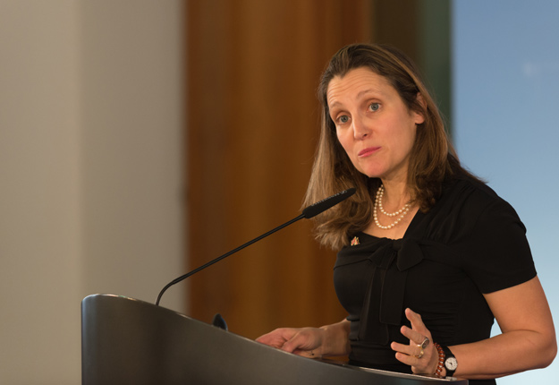 « Les discussions sont en cours », a indiqué l’attaché de presse de la ministre des Affaires étrangères, Chrystia Freeland, le 29 novembre. Crédit photo : Shutterstock.com