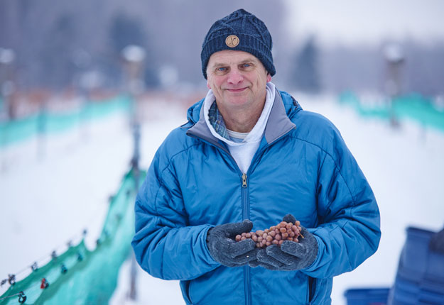 Jean Joly, du Vignoble du marathonien à Havelock, est président du Conseil des vins d’appellation du Québec. Crédit : Martin Ménard/Archives TCN