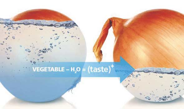 La technologie InFlavor de Bonduelle permet d’extraire 25 % de l’eau contenue dans ses légumes surgelés pour concentrer leur saveur et préserver leur texture. Crédit photo : Bonduelle