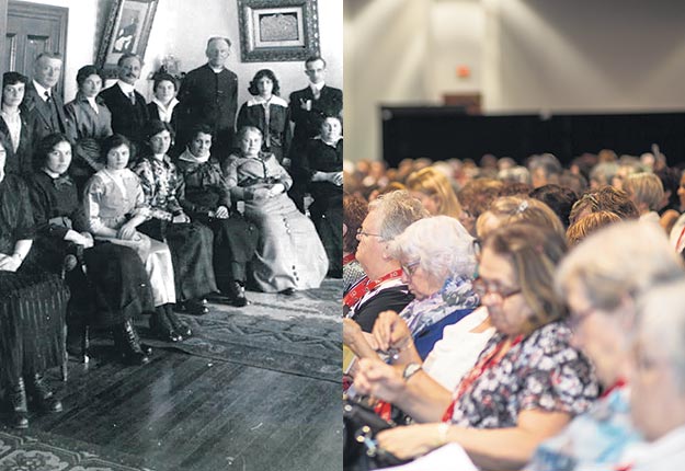 Le plus récent congrès annuel des Fermières a eu lieu à Chicoutimi, là où le premier cercle a été fondé en 1915. Photos : Cercle de Fermières de Roberval et Gracieuseté de Caroline Pelletier