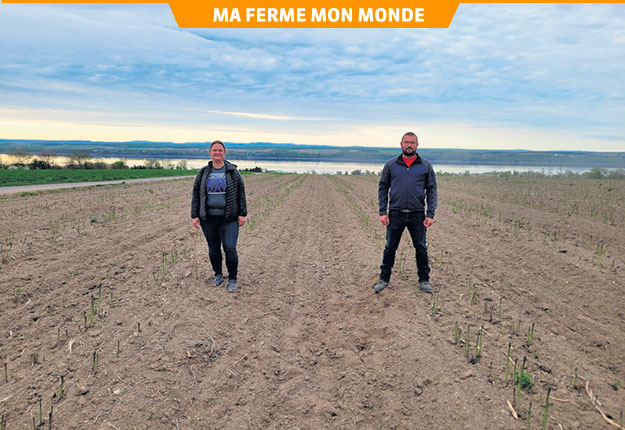 Amélie Reny Coulombe et son frère Julien sont copropriétaires d’une ferme maraîchère d’environ 110 hectares à Saint-Laurent-de-l’île d’Orléans. Photo : Gracieuseté d’Amélie Reny Coulombe