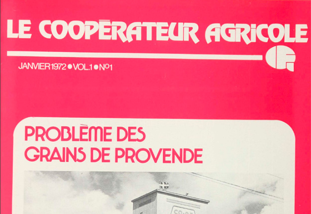 Le premier numéro du magazine Coopérateur paru en janvier 1972. Photo : Gracieuseté de Sollio Groupe Coopératif