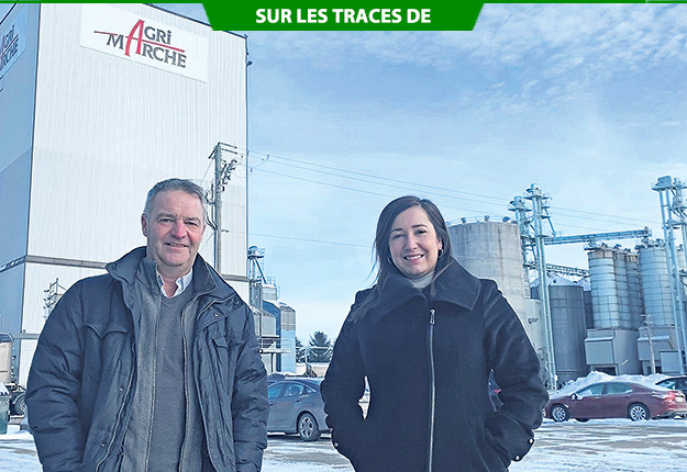 Patrice Brochu, président d’Agri-Marché, et sa nièce Marie-Christine Pépin, qui est chef comptable au sein de l’entreprise. Photo : Gracieuseté d’Agri-Marché