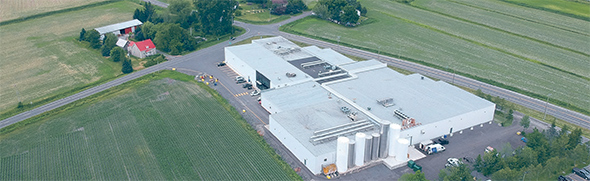 Le site de production est situé à Saint-Robert, en Montérégie. Photo : Fred Bouchard