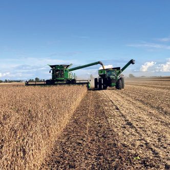 À presque 700 $ la tonne, le prix du soya a de quoi réjouir les producteurs. Photo : Martin Ménard/Archives TCN