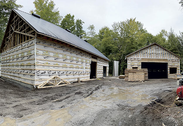 En date de la mi-septembre, le chantier de l’Érablière St-Jacques allait rondement en prévision de la prochaine saison des sucres au printemps 2023. Photos : Gracieuseté de l'Érablière St-Jacques