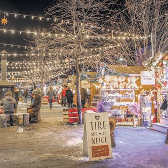 Les organisateurs des marchés de Noël, dont celui de Joliette, misent sur le retour des activités d’animation sur les sites, cette année. Photo : Gracieuseté du Marché de Noël de Joliette