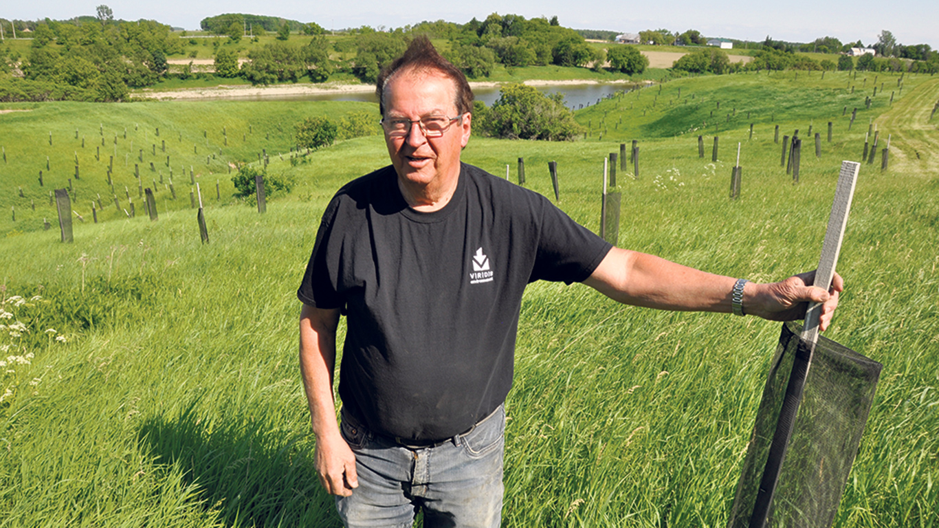 Avec l’UPA, Jacques Cartier compte faire de sa coulée agricole un site de démonstration pour les agriculteurs. Photo : André Laroche