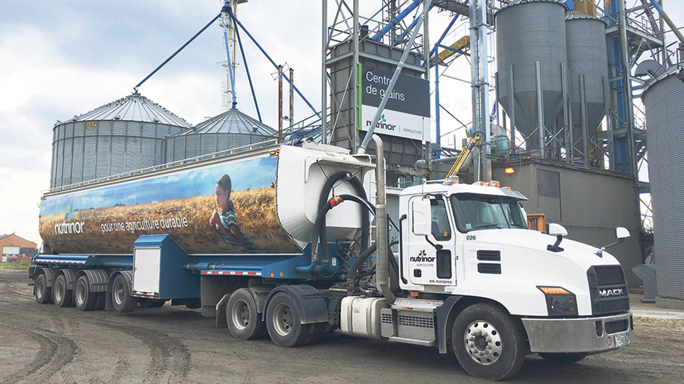 La capacité de stockage au centre de grains de Saint-Bruno augmentera de 4 125 tonnes. Photo : Gracieuseté de Nutrinor