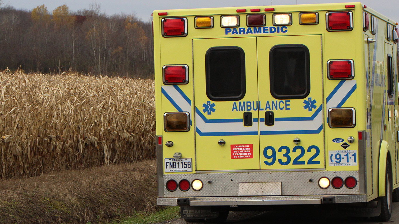 L’accident est survenu lundi soir, vers 17 h, à Saint-Fulgence, au Saguenay–Lac-Saint-Jean. Photo : Archives/TCN