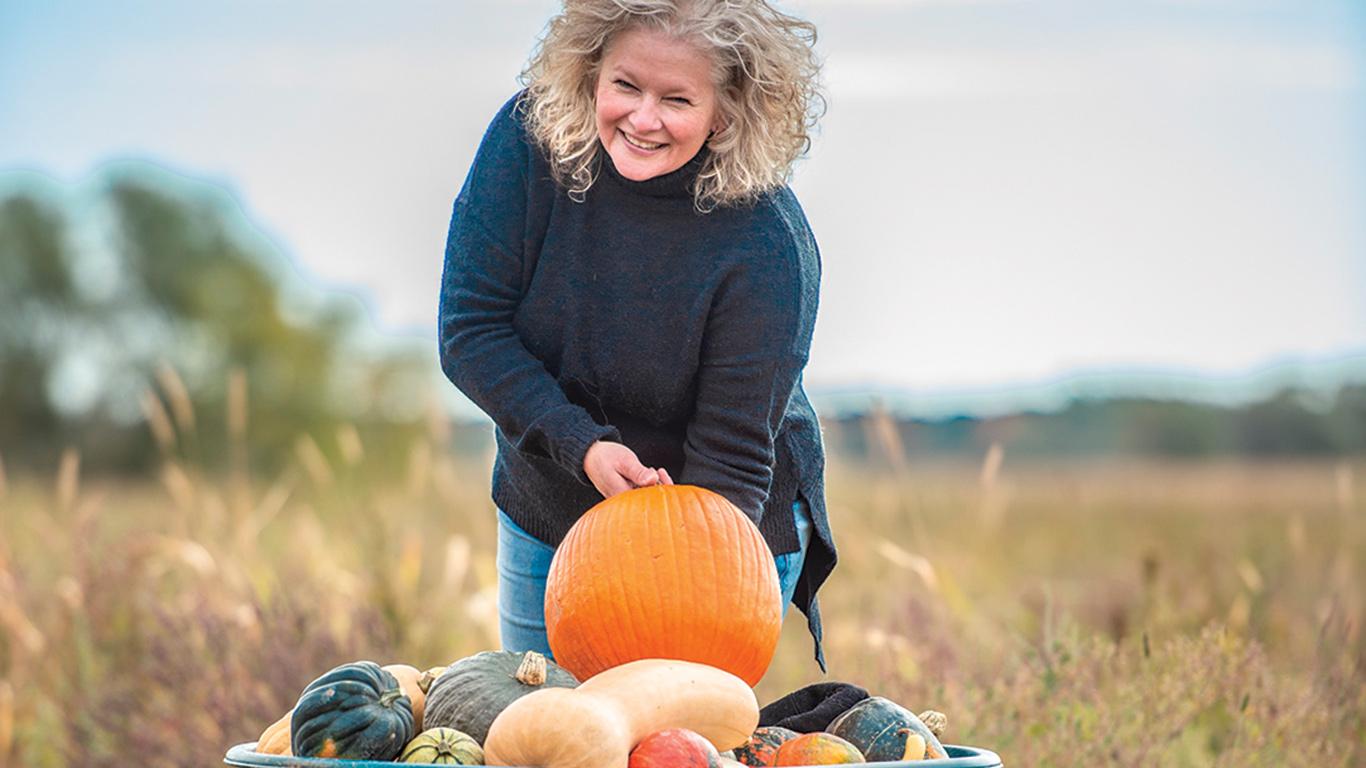 Pascale Coutu, copropriétaire de La Courgerie, à Sainte-Élisabeth. Photo : Tourisme Launaudière