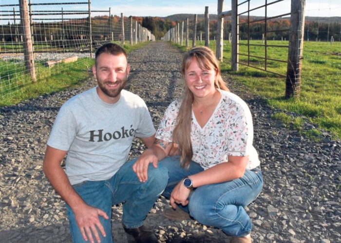 Anouk Caron et son conjoint Patrick Strickler ont consacré 1 200 heures à la construction de leurs clôtures. Photos : Gracieuseté d’Anouk Caron