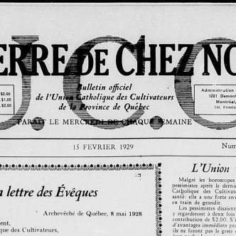 Un numéro-programme de La Terre de chez nous a été publié le 15 février 1929, soit un peu plus de deux semaines avant que paraisse la première édition officielle, le 6 mars 1929.