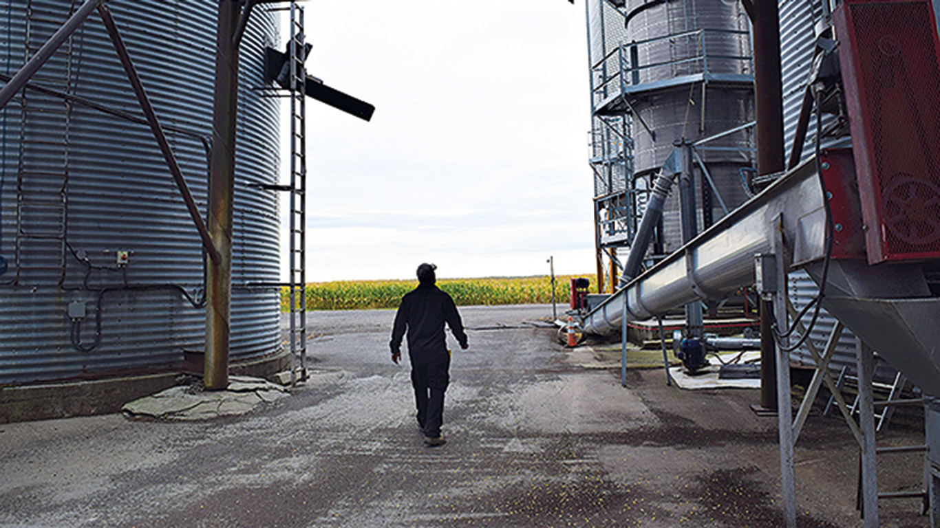 Il ne faut jamais s’aventurer trop près des silos à grains, et encore moins à l’intérieur, sans suivre un protocole de sécurité strict! Photo : Archives/TCN