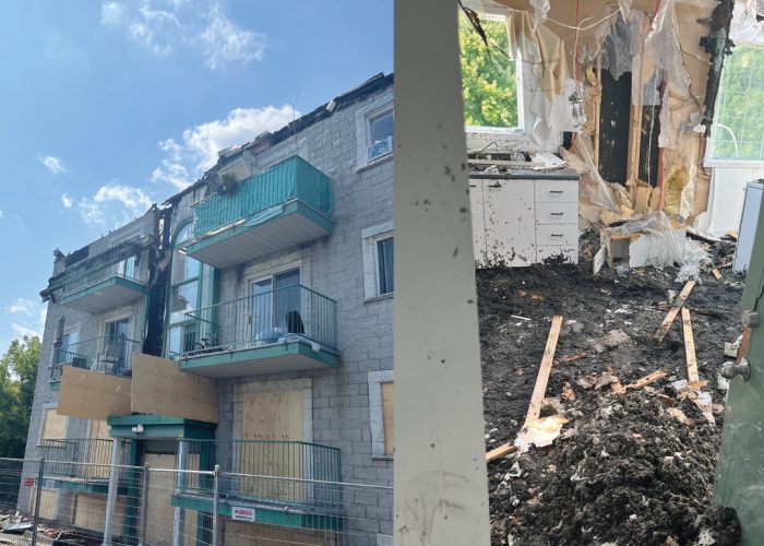 Un feu d’entretoit s’est déclaré, le 8 août, au 3425, rue Sicotte, à Saint-Hyacinthe, un édifice à logements où ont défilé de nombreux étudiants de l’ITAQ ces dernières années. La Sûreté du Québec n’a pas ouvert d’enquête au sujet de ce sinistre, écartant donc la thèse d’un acte criminel. Photo : Gracieuseté de William Pack