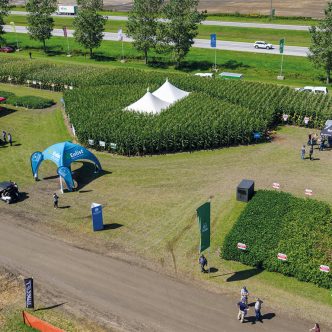 Depuis 25 ans, l’Expo-Champs est d’abord et avant tout l’occasion d’assister à des démonstrations de machinerie en action et de découvrir des parcelles de semences florissantes. Photo : Gracieuseté d’Expo-Champs