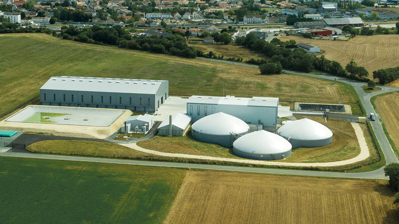 Usine construite par Keon, société mère de Keridis BioÉnergie. Photo : Gracieuseté de Nalini Gascon