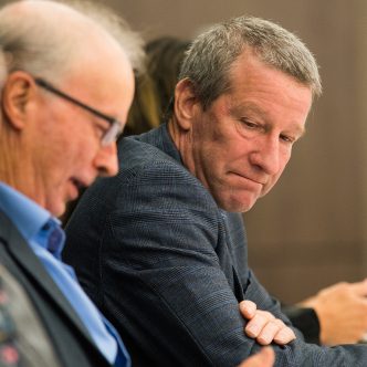 Le président, Daniel Habel, et le vice-président, Alain Désilets, ont démissionné, le 3 septembre, pour des « motifs personnels ». Photo : Martin Ménard/Archives TCN