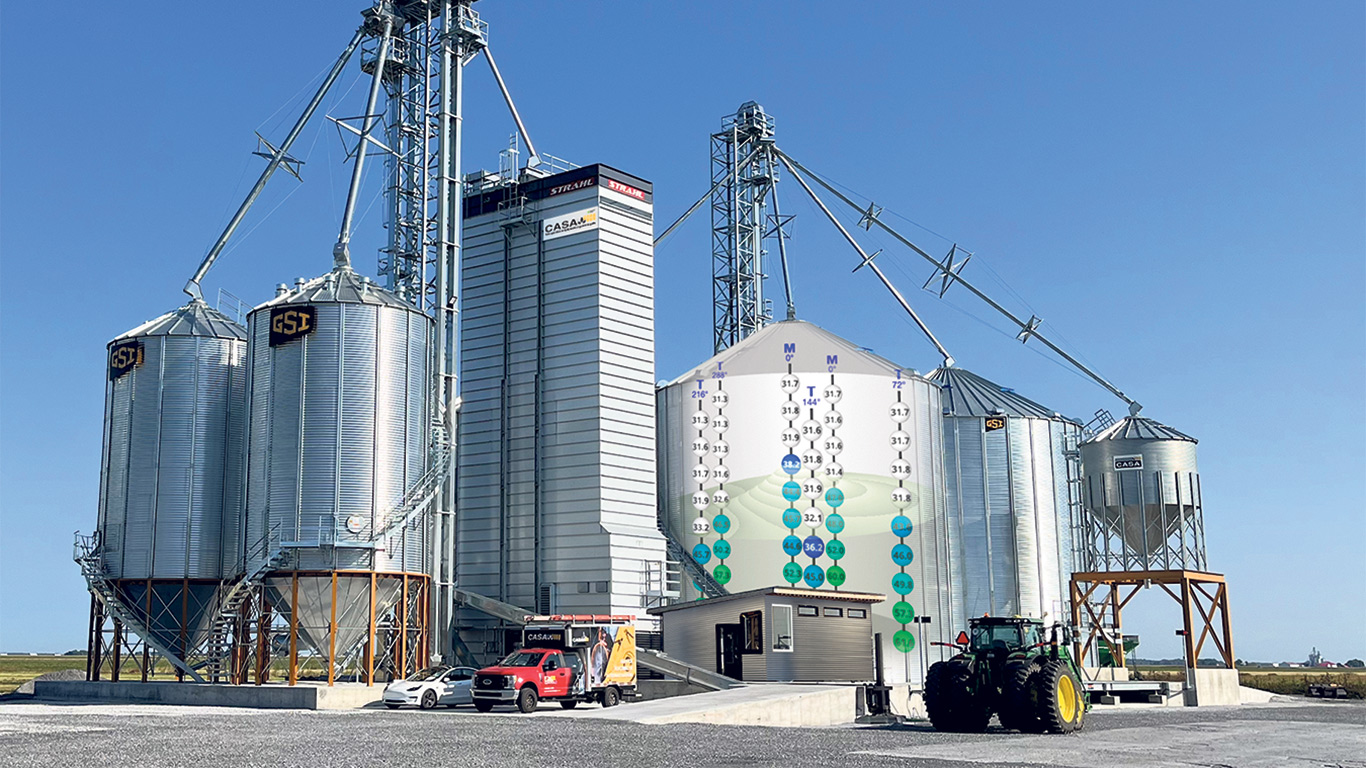 Les silos à grains demandent un nettoyage régulier. Un bon entretien évite tout problème lié à la qualité du grain. Photo : Comptoir Agricole Ste-Anne (CASA)