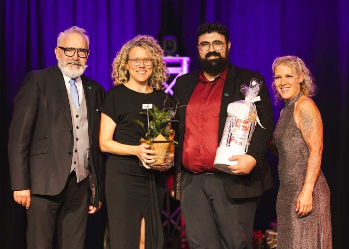 Les Éleveurs de porcs du Québec ont remporté le prix Allié du Gala Agricultrices du Québec pour avoir instauré une charte de l’équité, de la diversité et de l’inclusion au sein de l’organisation. Photo : Gracieuseté des Agricultrices du Québec