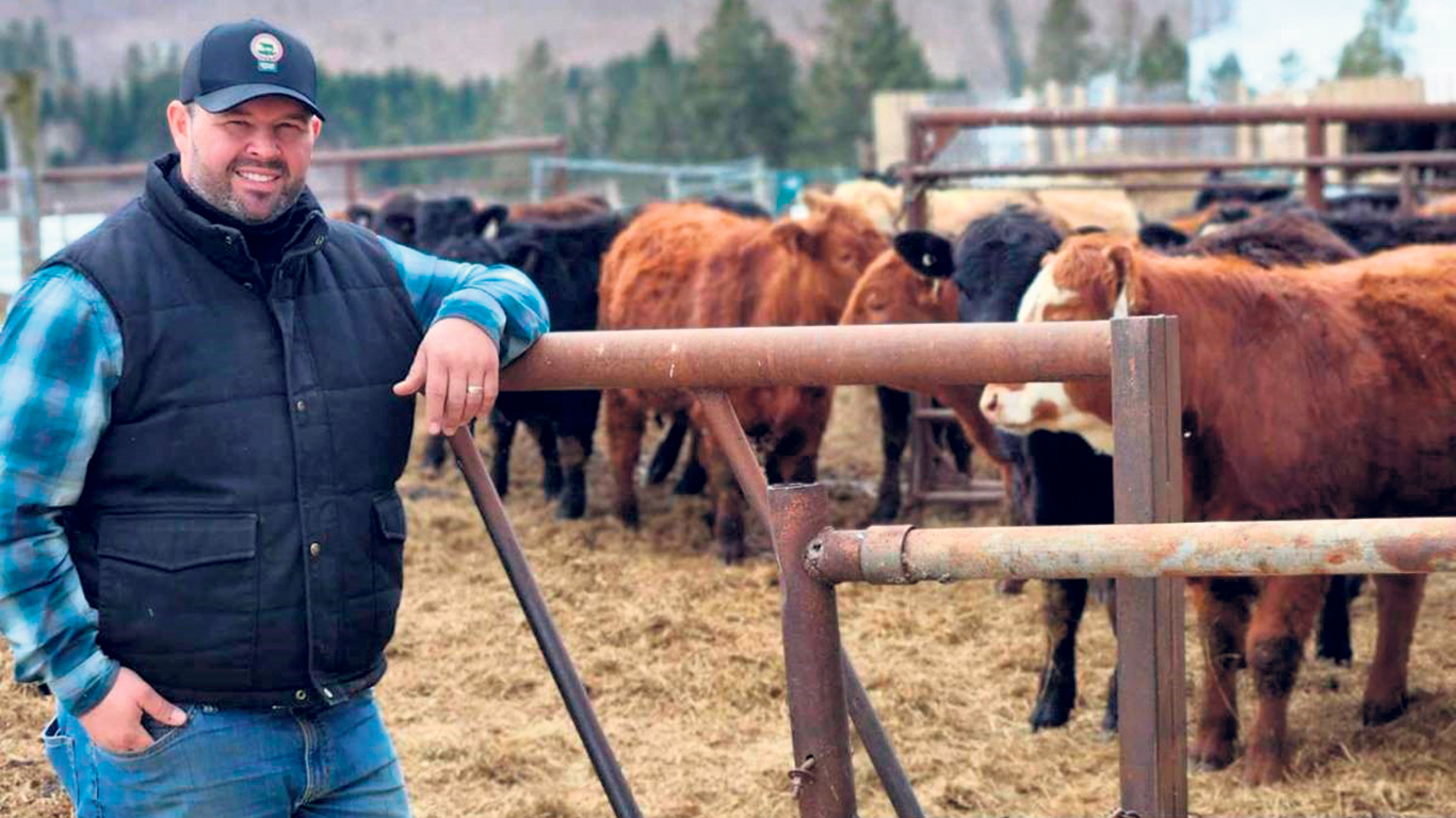 Sébastien Vachon estime que 50 éleveurs sur 330 produisent 80 % du volume québécois de bœuf. Leur adhésion est donc essentielle, selon lui, afin d’accroître la qualité du produit. Photo : Gracieuseté de Sébastien Vachon