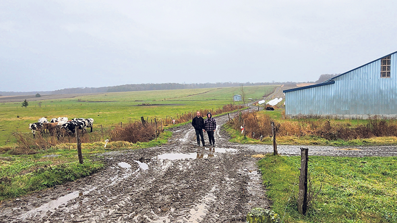 Le boviduc sera construit à l’intersection de la future piste cyclable et de la traverse de bovins. Photo : Gracieuseté de Chloé Gouin